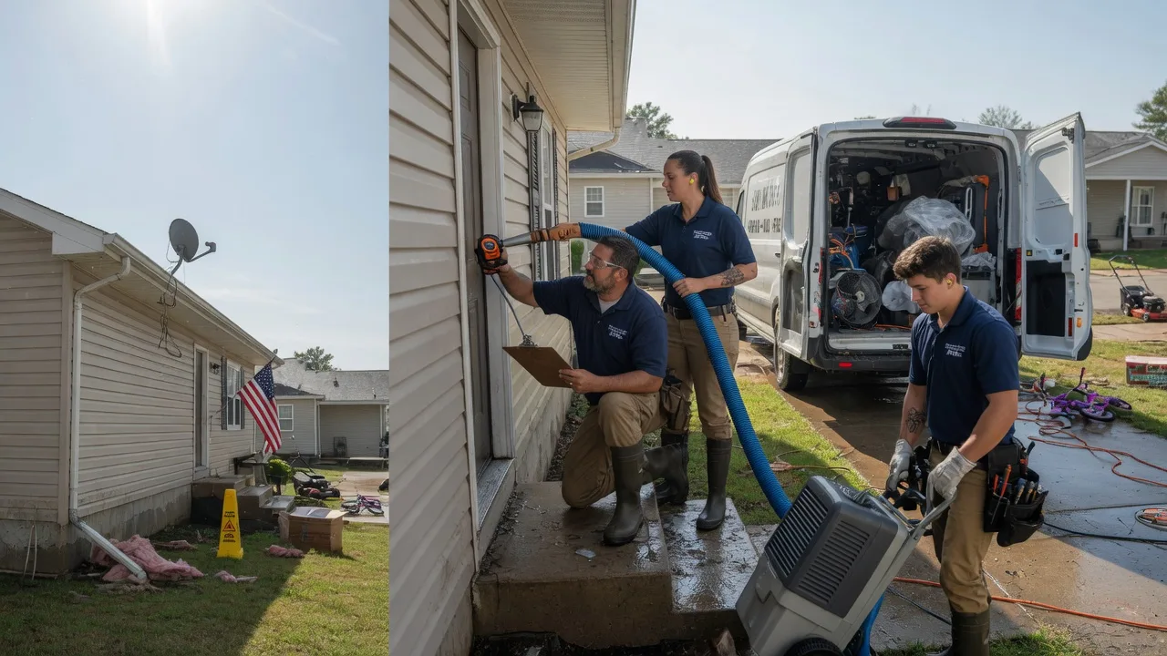 Ceiling Water Damage Restoration in Russellville, OH near me